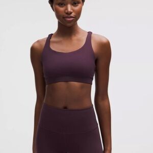lululemon Energy Bra in Deep Plum